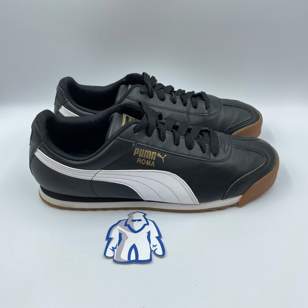 Puma Roma Basic Gold Black‎ Gum Men’s Sz 10.5